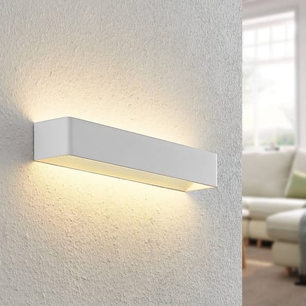 Arcchio LED wandlamp Karam, 53 cm, wit, metaal, up/down