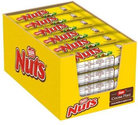 NESTLÉ Nuts Schokoriegel 24er Pack (24 x 42g)