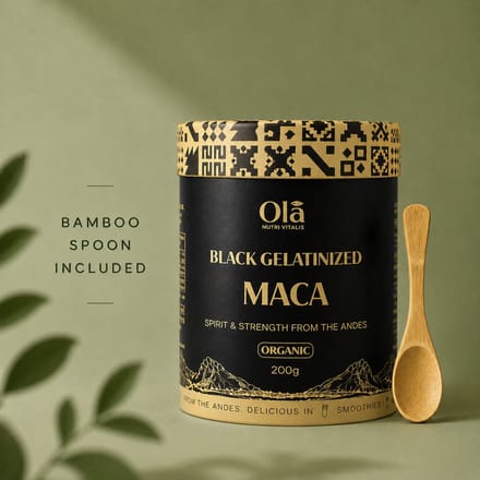 Black Gelatinized Maca Powder - Organic/Bio - 200g