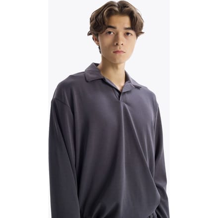 Heren poloshirt met lange mouwen