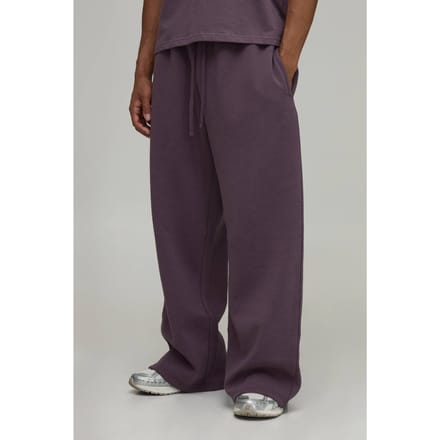 Essentiële Wijde Pijpen Joggingbroek | Mauve | Size Medium
