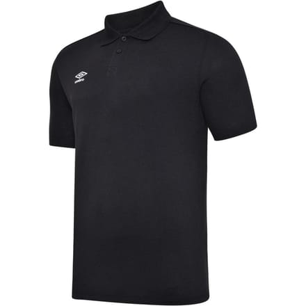 Umbro Heren Essential Poloshirt (Zwart/Wit)