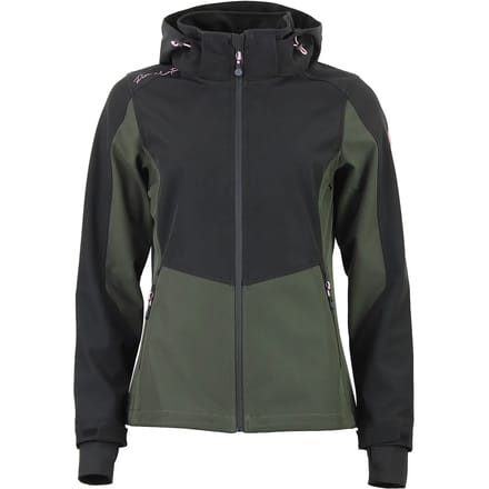 Dames capuchon zip hoodie mesh Peak Mountain Softshell