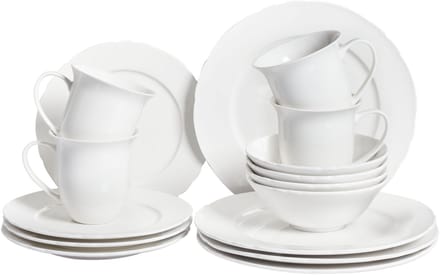 ELDERBERRY - Servies set van 16 - Wit - Porselein
