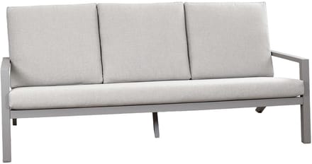Loungebank Bezano | 3 personen | Taupe/Champagne | Aluminium