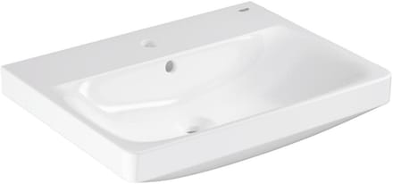 Grohe Euro Ceramic Wastafel - 60x47cm - met kraangat - met overloop - alpine wit