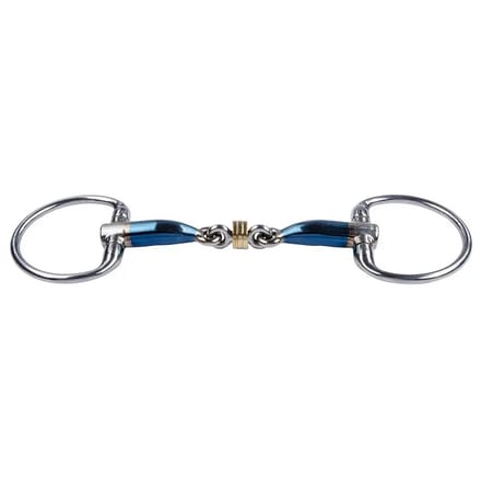 Olijfbit voor paarden Trust Sweet Iron Eggbutt Bradoon Brassring