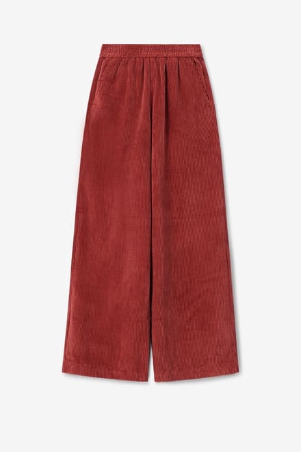 Sissy-Boy - Donkerrode high waist corduroy broek