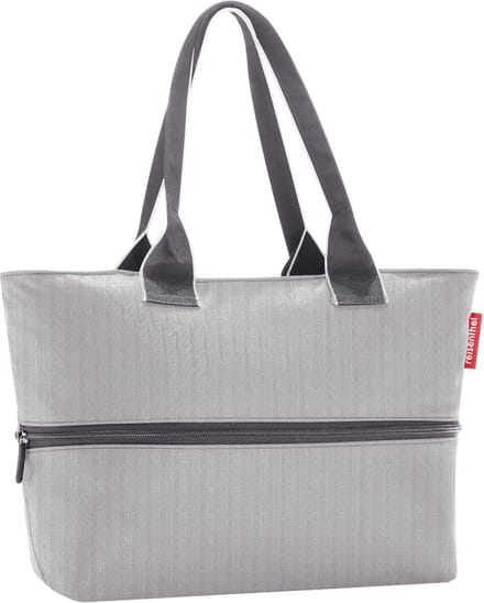 Reisenthel Shopper E1 Shopper Schoudertas - 12L - Herringbone Grijs