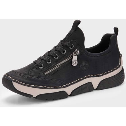 Sneakers met sierrits - zwart - Gr. 40 van Goldner Fashion