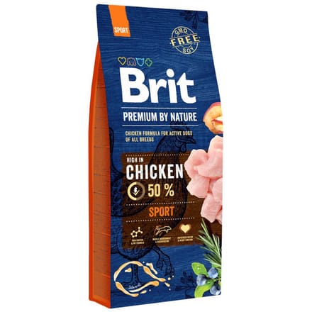 Brit Premium by Nature Sport Chicken - dry dog food - 15 kg