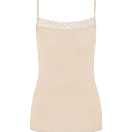 Top met spaghettibandjes en kant, model 'Feel of Modal'
