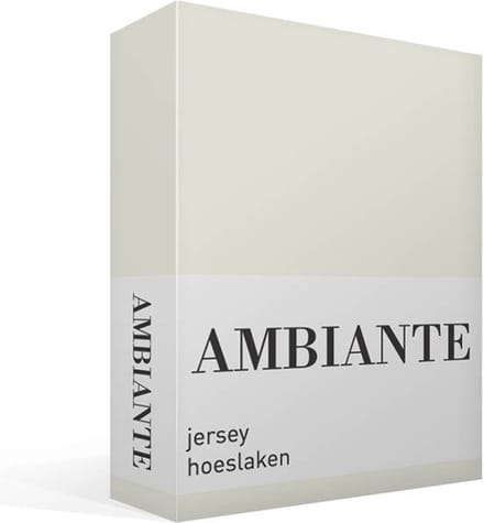 Ambiante Jersey - Hoeslaken - 90x200/210 - Gebroken wit