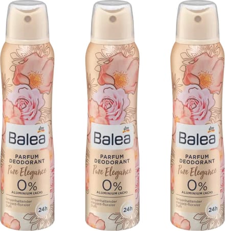 Balea Deodorant Pure Elegance - Voordeelpack - 3-Pack (3x 150ml)