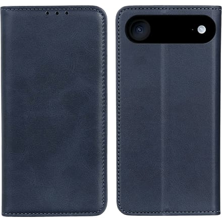 CaseBody Apple iPhone Air Real Leather Wallet Hoesje Blauw