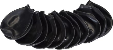 Buster Pawz - Dog shoe L 10.2cm black 12 pcs - (278097)