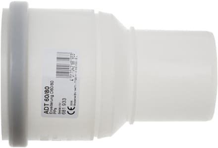 Brötje Adapter Uitbreiding van DN 60 - DN 80, PPs, 681933