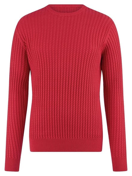 Trui ronde hals Van Louis Sayn rood