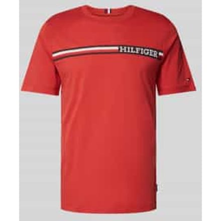 T-shirt met labelprint