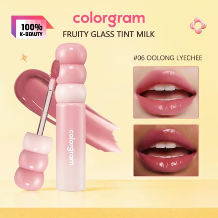 COLORGRAM FRUITY GLASS TINT MILK   3g/0.11 oz 06 OOLONG LYECHEE