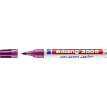 edding 3000 permanent marker - Magenta  - 1 stuk