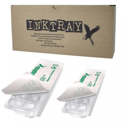 Inktray X | Sterile inkt cups | Biodegradable | 35 trays | 420 cups | Inkt cups |