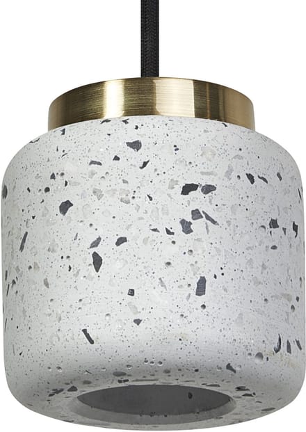 OSRAM Decor Terrazzo decoratieve hanglamp met terrazzo bol , 100 mm, met GU10 fitting, wit