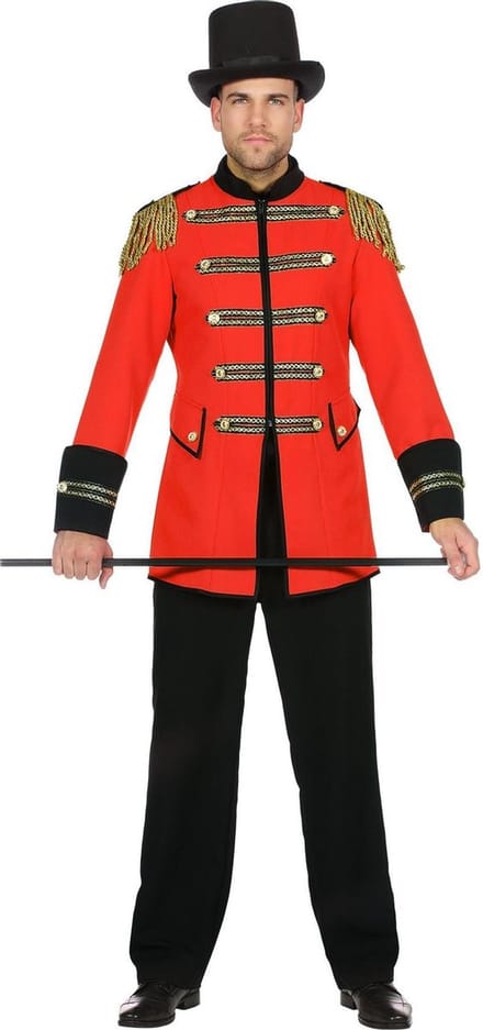 Circus jas man rood - Maat 48