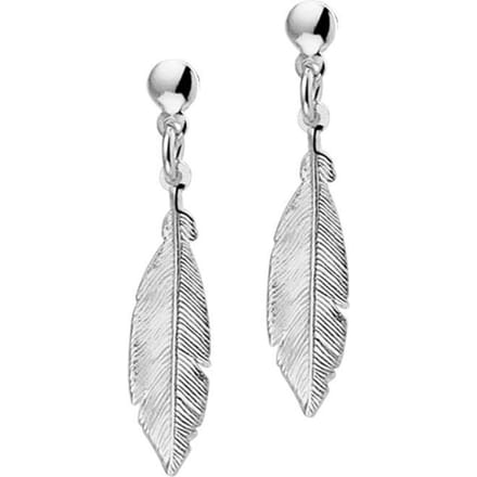 The Jewelry Collection -  Oorhangers Veer - Zilver