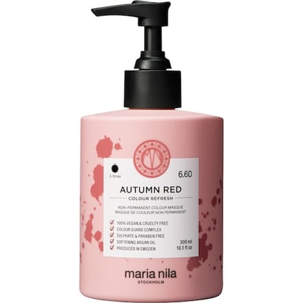 Maria Nila Colour Refresh Autumn Red 6.60 Haarbehandeling Dames 300 ml