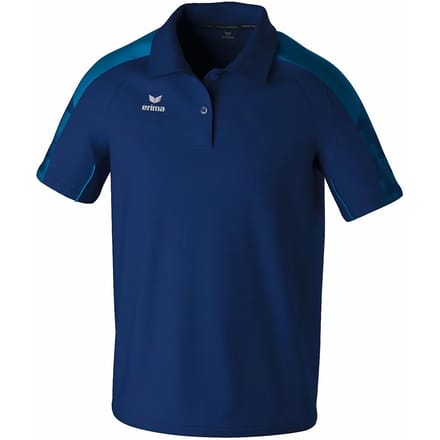 Erima Evo Star Polo Heren - Marine / Mykonos | Maat: M