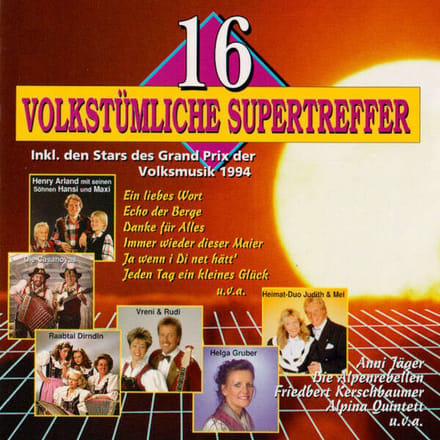 16 Volkstümliche Supertreffer, Various | Media condition: Near Mint (NM or M-) | 1 x CD Compilation