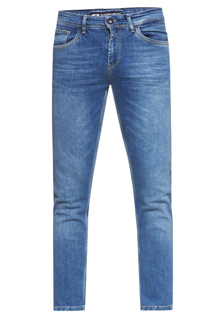 Jeansbroek "MELVIN" slim fit katoen stretch