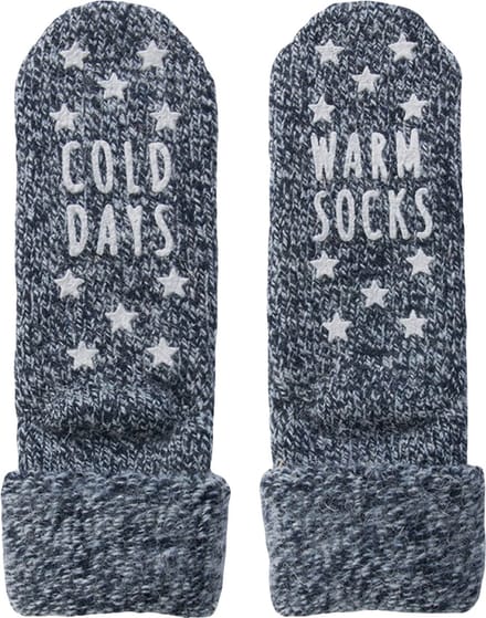 Wollen bedsokken met antislip – Blue – 35-38