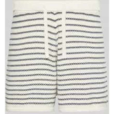 loose fit short van katoenmix in tricotlook