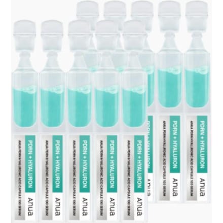 Anua Sérum Ampoule Capsule Acide Hyaluronique PDRN – Ampoule Hydratation Intensive & Soin Éclat 1ml x 10 white