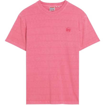 Superdry Organic Cotton Vintage Texture T-Shirt Desert Rose Pink