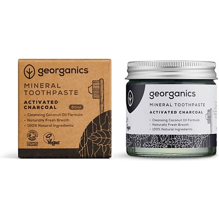 Georganics natuurlijke tandpasta | houtskool | fluoridevrij | 60 ml