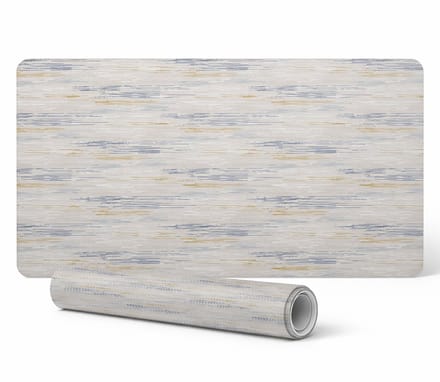 Beschermende bureauonderlegger met pastelkleurige horizontale lijnen, 90x45 cm