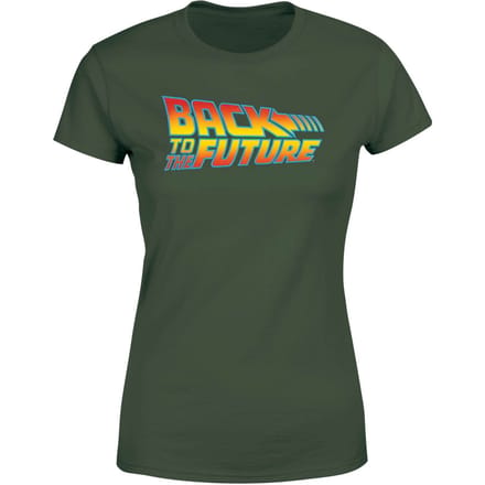 Back To The Future Classic Logo Women's T-Shirt - Green - XXL