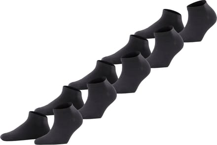 Esprit Solid 5-Pack duurzaam organisch katoen multipack sneakersokken dames zwart - Maat 36-41