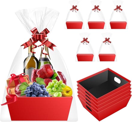Geschenkmanden Leeg - Manden om te Vullen - Cadeaus Presenteren - 5 Stuks Set
