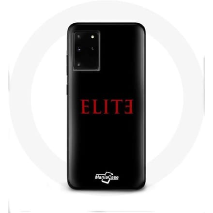 Coque - Samsung - Galaxy S11 Plus - Rigide - Logo Rouge - Protection Synthétique noir