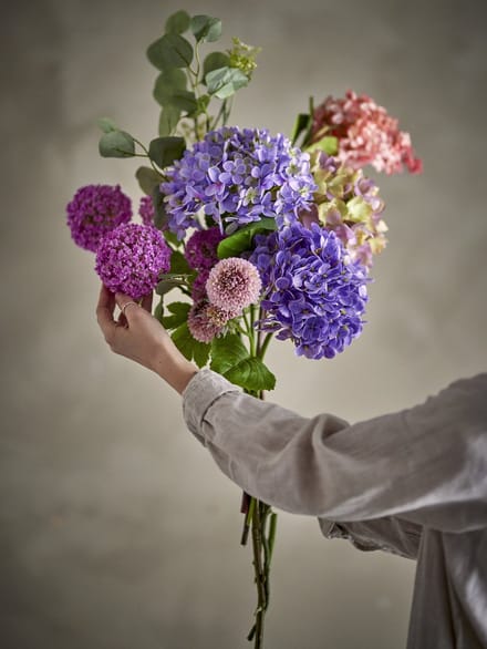 Edge Bouquet, Purple, Artificial Flowers