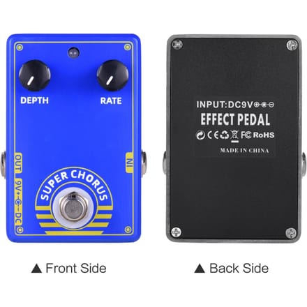 Dolamo D 3 Super Chorus Pédale d'Effet Guitare Pédale Chorus avec True Bypass pour Guitare Électrique