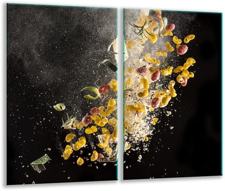 TMK ArtDeko - Snijplank - Glas - 2x 30x52 cm - Zwart