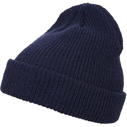 Flexfit - Long Knit Beanie navy one size Beanie Muts - Blauw