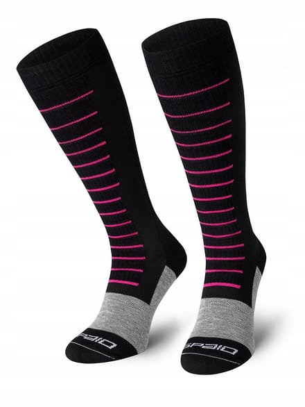 Fierce Compression Skisokken - Maat 44-46 - Fuchsia