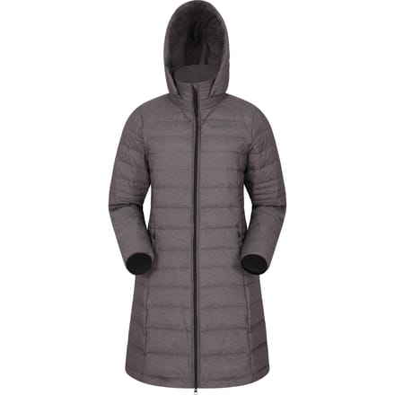 Mountain Warehouse Dames/Dames Furnace Down Gewatteerd jack met lange mouwen (Donkergrijs)