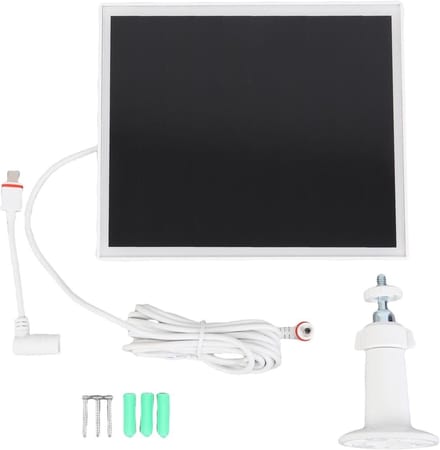 Zonnepaneel Oplader - Zonne-oplader Camera - Bewaking Buiten - IP66 Waterdicht - 6W Vermogen - Zwart
